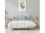 Maison Exclusive - Comodini 2 Pz. Grigio Cemento Materiale Ligneo