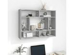 Maison Exclusive - Mensola Da Parete Grigio Sonoma 75X16X55 Cm Materiale Ligneo