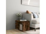 The Living Store Tavolino In Rovere Fumé 59X36X38 Cm Materiale A Base Di Legno