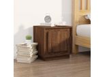 Maison Exclusive - Comodino Marrone Effetto Rovere 44X35X45 Cm Materiale Ligneo