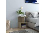 The Living Store Comodini 2 Pezzi Rovere Sonoma 35X35X55 Cm Materiale A Base Di Legno