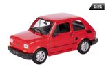 Modello 1:21, Prl Fiat 126P, Rosso (A066F126C)