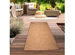 Tappeto Per Interni Ed Esterni Screziato In Aspetto Sisal Utilizzabile Su Entrambi I Lati In Formato Terra - 67 X 180 Cm