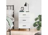 Vidaxl Comodino Bianco 40X40X66 Cm In Legno - Comodino - Comodini - Armadio - Mobile Da Letto