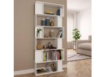 Vidaxl Libreria/Divisorio Bianco 80X24X192 Cm Materiale A Base Di Legno - Libreria - Librerie - Libreria - Librerie