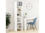 Maison Exclusive - Libreria Bianca 40X35X180 Cm Materiale Ligneo