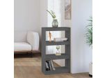 Maison Exclusive - Libreria/Divisorio Grigio 60X30X103,5 Cm Legno Massello Di Pino