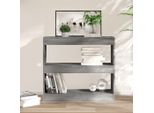 Vidaxl Libreria/Divisorio Per Ambienti Grigio Sonoma 80X30X72 Cm - Libreria - Scaffali Per Libri - Libreria - Scaffale Per Archiviazione