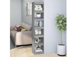 Vidaxl Libreria/Divisorio Per Ambienti Grigio Sonoma 40X30X198 Cm - Libreria - Scaffali Per Libri - Libreria - Scaffale Di Stoccaggio