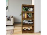 Maison Exclusive - Libreria/Divisorio In Rovere Affumicato 60X30X135 Cm Materiale Ligneo