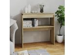 The Living Store Consolle In Rovere Sonoma 80X30X80 Cm Materiale A Base Di Legno