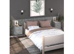 Vidaxl Comodini A Parete 2 Pz. Grigio Sonoma - Comodino A Parete - Comodini A Parete - Comodino Galleggiante - Comodino A Parete