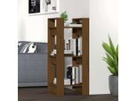 Maison Exclusive - Libreria/Divisorio Marrone Miele 41X35X91 Cm Legno Massello