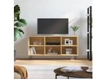 The Living Store Mobile Tv Rovere Sonoma 103,5X30X50 Cm Materiale In Legno
