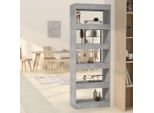 Vidaxl Libreria/Divisorio Grigio Cemento 60X30X166 Cm Materiale A Base Di Legno - Libreria - Scaffali Per Libri - Libreria - Scaffale Portaoggetti
