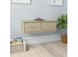 Maison Exclusive - Scaffale A Muro Con Cassetti In Rovere Sonoma 60X26X18,5 Cm Materiale Ligneo