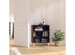 The Living Store Credenza Rovere Fumé 57X35X70 Cm Materiale Legno