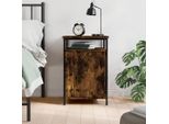 Maison Exclusive - Comodino In Rovere Affumicato 40X42X60 Cm Materiale Ligneo