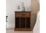 Vidaxl Comodino In Rovere Marrone 43X36X50 Cm - Comodino - Comodini - Armadio - Comodino