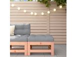 The Living Store Sgabello Da Giardino Con Cuscino In Legno Massiccio Di Abete Douglas