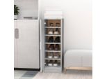 The Living Store Scarpiera Grey Sonoma 32X35X92 Cm Materiale A Base Di Legno