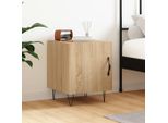 The Living Store Comodino Rovere Sonoma 40X40X50 Cm Materiale Legno
