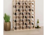 Portabottiglie The Living Store 70X33X94 Cm In Legno Di Pino Massiccio