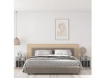 The Living Store Comodini 2 Pz. Grigio Cemento 43X36X50 Cm