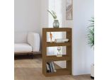 The Living Store Libreria/Divisorio Per Ambienti Marrone Miele 60X30X103,5 Cm In Legno Di Pino