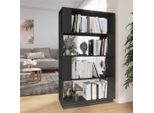 Vidaxl Scaffale/Divisorio Grigio 80X25X132 Cm In Legno Di Pino Massiccio - Scaffale - Librerie - Libreria - Scaffale Portaoggetti
