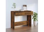 Vidaxl Tavolo Consolle In Rovere Fumé 90X36X75 Cm In Legno - Tavolo Consolle - Tavoli Consolle - Tavolo - Tavolo Da Corridoio