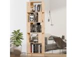 The Living Store Libreria/Divisorio 51X25X163,5 Cm In Legno Di Pino Massiccio