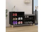 Vidaxl Scarpiera Nera 102X36X60 Cm Materiale A Base Di Legno - Scarpiera - Scaffale Per Scarpe - Armadietto Per Scarpe - Magazzino Per Scarpe