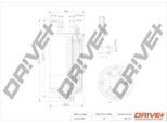 Dr!Ve+ DP1110.13.0071 - Filtro Carburante Oe 77363804 Per Qubo, Punto, Fiorino, Ka (RU8)