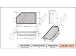 Dr!Ve+ DP1110.10.0521 - Filtro Aria Oe 28113 1R100 Per Accent Iv (Rb), Veloster (Fs), Rio Iii (Ub), Soul (Am)