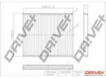 Dr!Ve+ DP1110.12.0045 - Filtro Aria Abitacolo Oe 77366065 Per 500 (312), Panda, Ka (RU8)