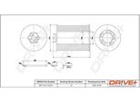 Dr!Ve+ DP1110.11.0215 - Filtro Olio Oe 11427511161 Per Serie 5 (E60), Serie 5 (E61), Serie 6 (E63), Serie 6 (E64), Serie 7 (E65), X5 (E53)