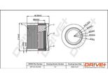 Dr!Ve+ DP1110.10.0730 - Filtro Aria Oe 17220 Pna 003 Per Civic Vii, CR-V Ii (Rd), FR-V (Be), Stream (Rn)