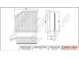 Dr!Ve+ DP1110.10.0766 - Filtro Aria Oe 17801YZZAA Per Is Ii (E2), Rav 4 Iii (A3), Rav 4 Iv (A4)