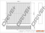 Dr!Ve+ DP1110.12.0061 - Filtro Aria Abitacolo Oe 1808524 Per Aveo (T300), Cruze (J300), Cruze (J305), Cruze (J308), Malibu (V300), Orlando (J309), Spark (M200, M250), Spark (M300), Trax, Astra J, Ampera (R12), Astra (A04), Insignia A (G09), Cascada (W13), Karl (C16), Meriva B (S10), Mokka X (J13), Zafira Tourer C