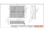 Dr!Ve+ DP1110.10.0525 - Filtro Aria Oe Esr 4238 Per Discovery Ii (L318), Freelander (L314), Range Rover Ii (P38A)