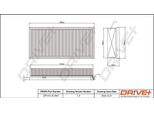 Dr!Ve+ DP1110.10.0041 - Oe 1444 A4 Luftfilter FüR Jumpy (U6U), Jumpy (B), C5 I (Dc), C5 I (De), C8 (Ea, Eb), Ulysse, Scudo, 405 Ii, 406, 607 (9D, 9U), 806 (221), 807 (Eb), Expert (224), Expert (222), Expert (223)