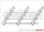 Dr!Ve+ DP1110.12.0005 - Filtro Aria Abitacolo Oe 7M0819644 Per Galaxy (Wgr), Alhambra (7V), Sharan (7M)