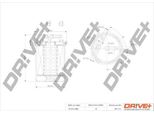 Dr!Ve+ DP1110.13.0065 - Filtro Carburante Oe 6Q0127401F Per A1 (8X), Cordoba (6L), Ibiza (6L), Ibiza (6J, 6P), Toledo Iv (KG3), Fabia I (6Y), Fabia Ii (54), Rapid (Nh), Roomster (5J), Fox (5Z), Polo (9N), Polo (6C, 6R)