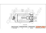 Dr!Ve+ DP1110.13.0142 - Filtro Carburante Oe YC159176AC Per Transit, Transit Tourneo