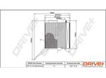Dr!Ve+ DP1110.10.0026 - Oe 13 71 7 532 754 Filtro Aria Per Serie 1 (E81), Serie 1 (E87), Serie 1 (E88), Serie 1 (E82), Serie 3 (E90), Serie 3 (E93), Serie 3 (E92), Serie 3 (E91), X1 (E84)