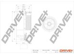 Dr!Ve+ DP1110.13.0124 - Filtro Carburante Oe 77362338 Per 147 (937), 156 (932), 166 (936), Gt (937), Doblo, Multipla, Stilo