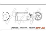 Dr!Ve+ DP1110.13.0043 - Filtro Carburante Per A4 (8D), A4 (8E), A6 (4B), Superb I (3U), Passat (3B)