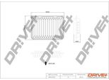 Dr!Ve+ DP1110.10.0141 - Oe 17801 0D060 Filtro Aria Per Auris (E15), Auris (E18), Avensis (T27), Corolla (E15), Corolla (E18), Rav 4 Iii (A3), Rav 4 Iv (A4), Verso (R2), Yaris (P1), Yaris (P9)