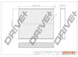 Dr!Ve+ DP1110.12.0047 - Filtro Aria Abitacolo Oe 3M5J18D543BA Per C-Max, Focus C-Max (DM2), Galaxy (WA6), Kuga I, Mondeo Iv, S-Max (WA6)